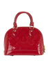 Alma BB, &pound;850, Handbags, Red, Patent Leather, Back view